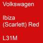 Preview: Volkswagen, Ibiza (Scarlett) Red, L31M.